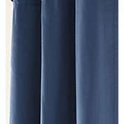 Plow & Hearth Homespun Double-Lined Curtain Valance, 40"W x 14"L Denim Blue