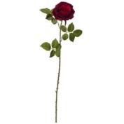 Nearly Natural Home Decorative 33"H Elegant Red Large Rose Artificial Flower - Set of 6