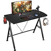 Costway Y-shaped Gaming Desk with Phone Slot and Cup Holder