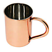 Alchemade - 100% Pure Hammered Copper Mug - 12 oz Smooth Stainless Steel Copper Plated Mugs For Moscow Mules, Cocktails, Or Your Favorite Beverage - Keeps Drinks Colder, Longer