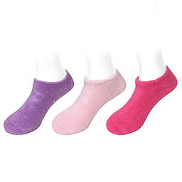 Wrapables Children's Non-Skid Gripper Socks (Set of 3) / Lavender, Hot Pink, Pink