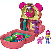 Polly Pocket Flip & Find Sloth Compact, Flip Feature Creates Dual Play Surfaces,