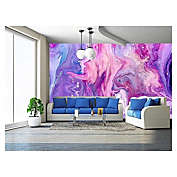 Wall26 100"x144" Removable Wall Mural Abstract Purple Paint Background