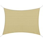 Halifax North America 20&#39; x 16&#39; Sun Shade Sail Rectangle Sail Shade Canopy for Outdoor Patio Deck Yard, Sand