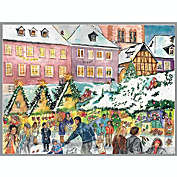 People at a Christmas Market German Advent Calendar Made in Germany Countdown