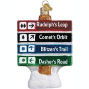 Old World Christmas (#36207) Glass Blown Ornament, Gone Skiing 3.5"