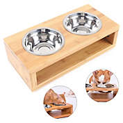 Stock Preferred Pet Bowl w/ Stand Rack Durable