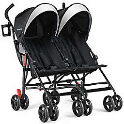 Babyjoy Foldable Twin Baby Double Stroller Kids Ultralight Umbrella Stroller