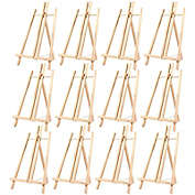 Juvale 12 x 9 inch Wooden Tabletop Easel for Painting, Art Canvas, Kids, Classroom (12 Pack, Small)