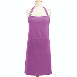 Contemporary Home Living 32' x 28' Purple Colored Adjustable Chefs Orchid Apron