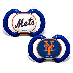 BabyFanatic Pacifier 2-Pack - MLB New York Mets - Officially Licensed League Gear