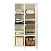 Kitcheniva Foldable Armoire Wardrobe Closet Portable Closet Clothes w/ 8 Cubby