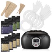 Saloniture Home Waxing Kit with Wax Warmer Machine for Hair Removal with Digital Display