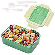 Infinity Merch Lunch Box Food Container Picnic Bento Storage 4 Compartments in Green01