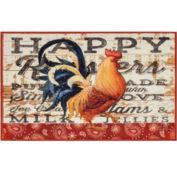 Olivia'S Home Decorative Indoor/Outdoor Accent Rug Olivia'S Home Happy Rooster - 22" X 32"