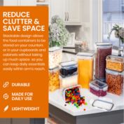 Cheer Collection Air Tight Food Storage Container, 14 Pack