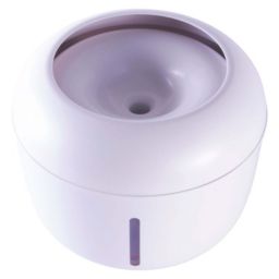 Pet Life Moda-Pure Ultra-Quiet Filtered Dog and Cat Fountain Waterer (White)