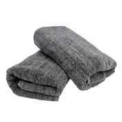 Bedvoyage eco-melange Rayon Made from Bamboo Cotton Towels, Hand Towel 2pk - Charcoal