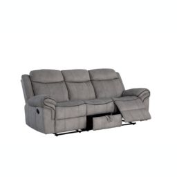 Yeah Depot Zubaida Sofa (Glider & Motion), 2-Tone Gray Velvet YJ