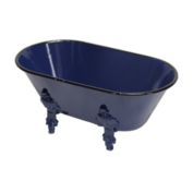 Cheungs 4.5"H Metal Hand Crafted Decorative Bathtub Planter - Navy Blue