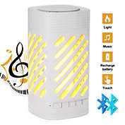 AGPtEK LED Bluetooth Speaker White