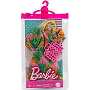 Barbie Fashion Pack of Doll Clothes, Orange Tropical Dress and Accessories