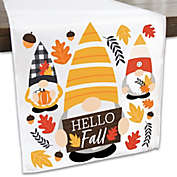 Big Dot of Happiness Fall Gnomes - Autumn Harvest Party Dining Tabletop Decor - Cloth Table Runner - 13 x 70 inches