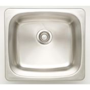 American Imaginations Drop In Chrome Laundry Sink in Stainless Steel Finish