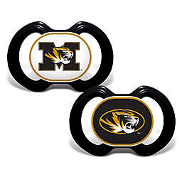 BabyFanatic Pacifier 2-Pack - NCAA Missouri Tigers - Officially Licensed League Gear