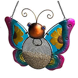Mesh Butterfly Birdfeeder   Bright Colored Butterfly Garden Décor Birdfeeders  12