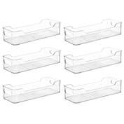 Lexi Home Eco Conscious Clear Acrylic Fridge and Cabinet Organizer Tray Set of 6