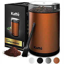 Kaffe Electric Coffee Grinder - 14 Cup (3.5oz) with Cleaning Brush. Easy On/Off. Perfect for Coffee, Spices, Nuts, Herbs, Corn! (Copper)