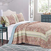 Barefoot Bungalow Palisades Bedspread And Pillow Sham Set - Queen 110x118", Pastel