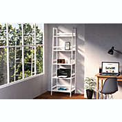 Infinity Merch Modern Open Book Case for Bedroom in White