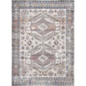 nuLOOM Mae Tribal Motif Machine Washable Area Rug