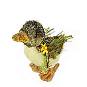 Northlight 8" Brown, Ivory  and Orange Standing Duck Spring Table Top Decoration