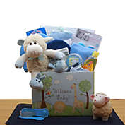 GBDS Welcome New Baby Gift Box Blue - baby bath set -  baby boy gift basket - new baby gift basket