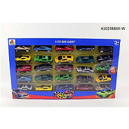 Nutcracker Factory 16.75" Die-Cast Multi-Color Racing Car Set