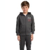 Tommy Hilfiger Toddler Boys Wyatt Full-Zip Fleece Logo Hoodie Black Size 2T