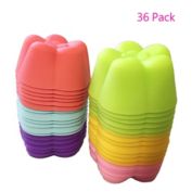 Kitcheniva Plum blossom reusable Non-stick Silicone Baking  Cupcake Cups  36 PCS