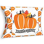 Big Dot of Happiness Fall Pumpkin - Favor Gift Boxes - Halloween or Thanksgiving Party Large Pillow Boxes - Set of 12
