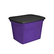 Sterilite 18 Gallon Tote Box with Lid in Purple