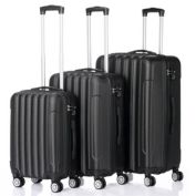 Infinity Merch 3-in-1 Multifunctional Traveling Storage Suitcase in Black