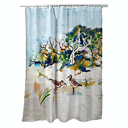 Betsy Drake Tree & Beach Shower Curtain