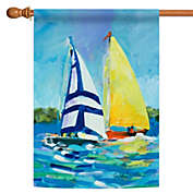 Toland Home Garden Sail Boat Summer Outdoor House Flag 40&#39; x 28"