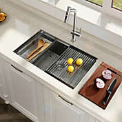 Bath, Kitchen & Basic Workstation 30-inch Undermount Stainless Steel Kitchen Sink Single Bowl
