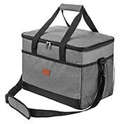 Kitcheniva 3-Layer Large Insulated Cooler Bag Leakproof Lunch Bag, 15L, Gray