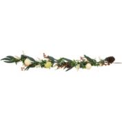 Northlight 5' x 6" Green Gourds and Foliage Artificial Thanksgiving Garland - Unlit