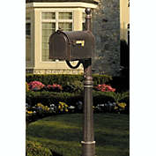 Special Lite Products Berkshire Curbside Mailbox with Ashland Mailbox Post Unit - Copper
