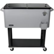 Pearington 80 qt. Grey and Black Chest Cooler with Bottle Opener